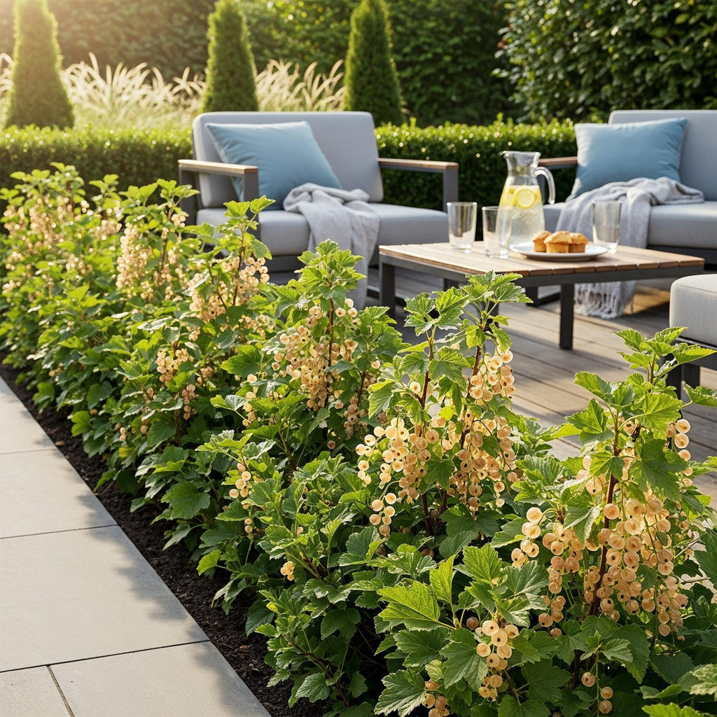 Green boutiQ - Fruitplanten - Wiite Bes - Ribes rubrum Witte Hollander - Winterhard - 6 Planten - Pot 9 cm - Witte Bes