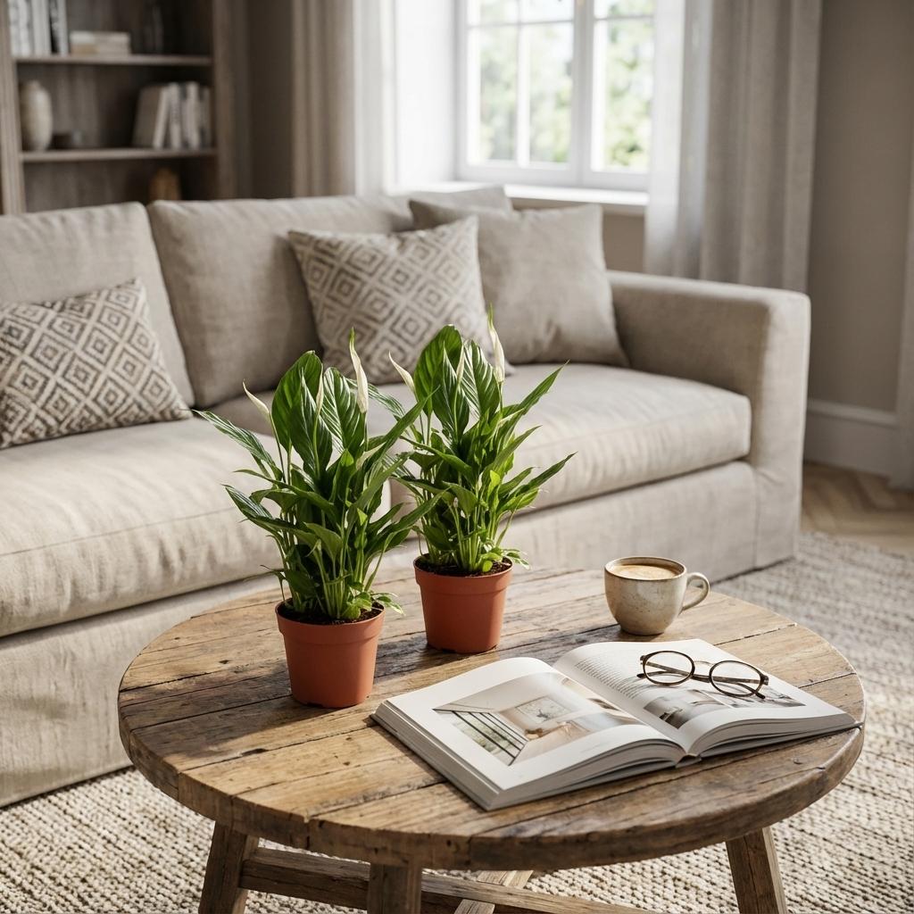 Spathiphyllum Lepelplant - 2 Stuks - Ø 12 cm - Hoogte: 35 - 40 cm