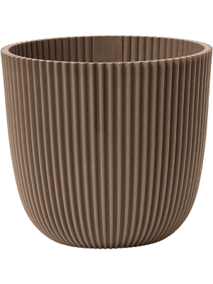 Capi Pot Nature Groove Made With Warm Taupe  - D17cm