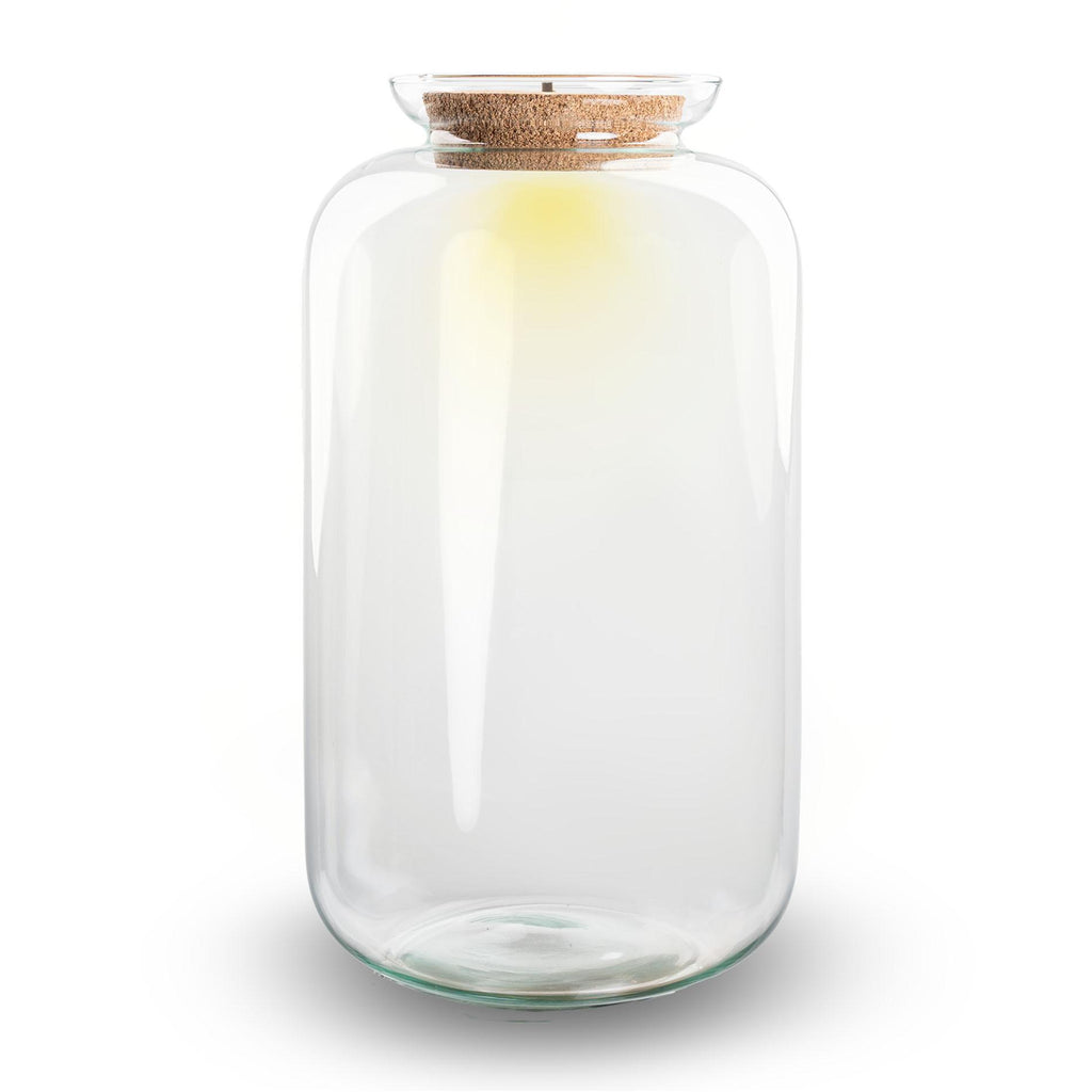 Terrarium fles met verlichting - Sven XL - Ø 23 cm ↑ 43 cm