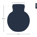 Terrarium fles met kurk - Bolder Bob - Ø 30 cm ↑ 31 cm - Zonder LED-kurk