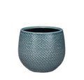 Pot Gabriel rond blauw D14