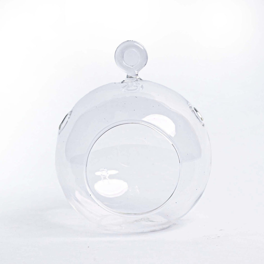 Kerstbal glas - Set van 3 - Transparant met haakje - D10.5 H8 cm - Kerstmis