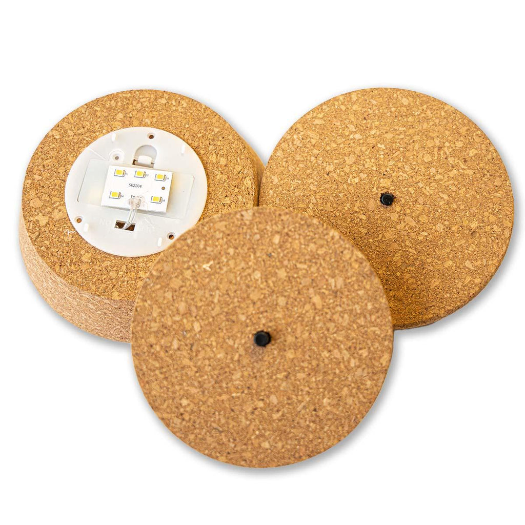 Led kurk L  - Kurk met verlichting - LED lamp voor terrarium - 13,2 x 11,9 x 3,5 cm