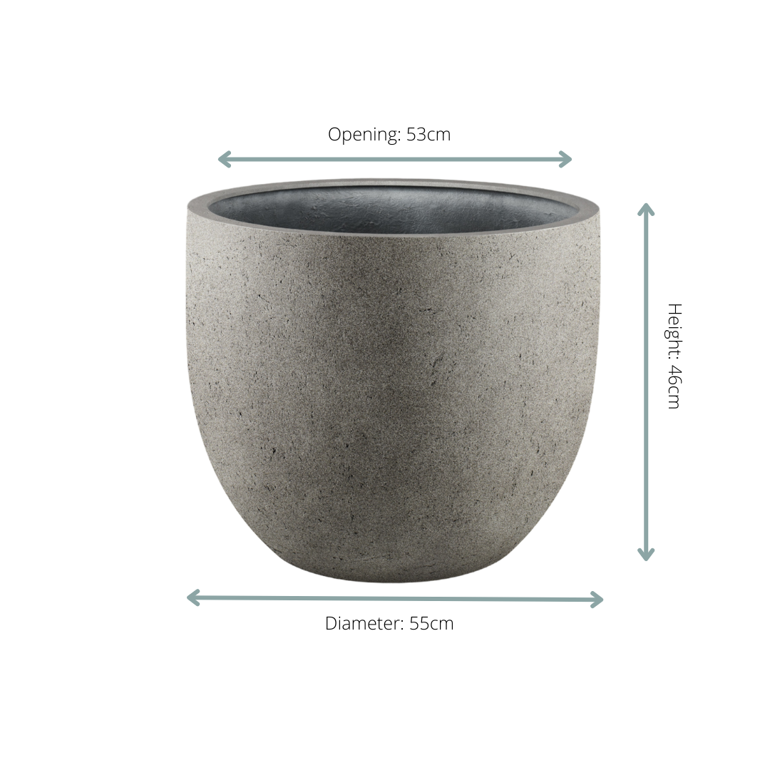 Pot Grigio New Egg Natural Concrete - D55 x H46