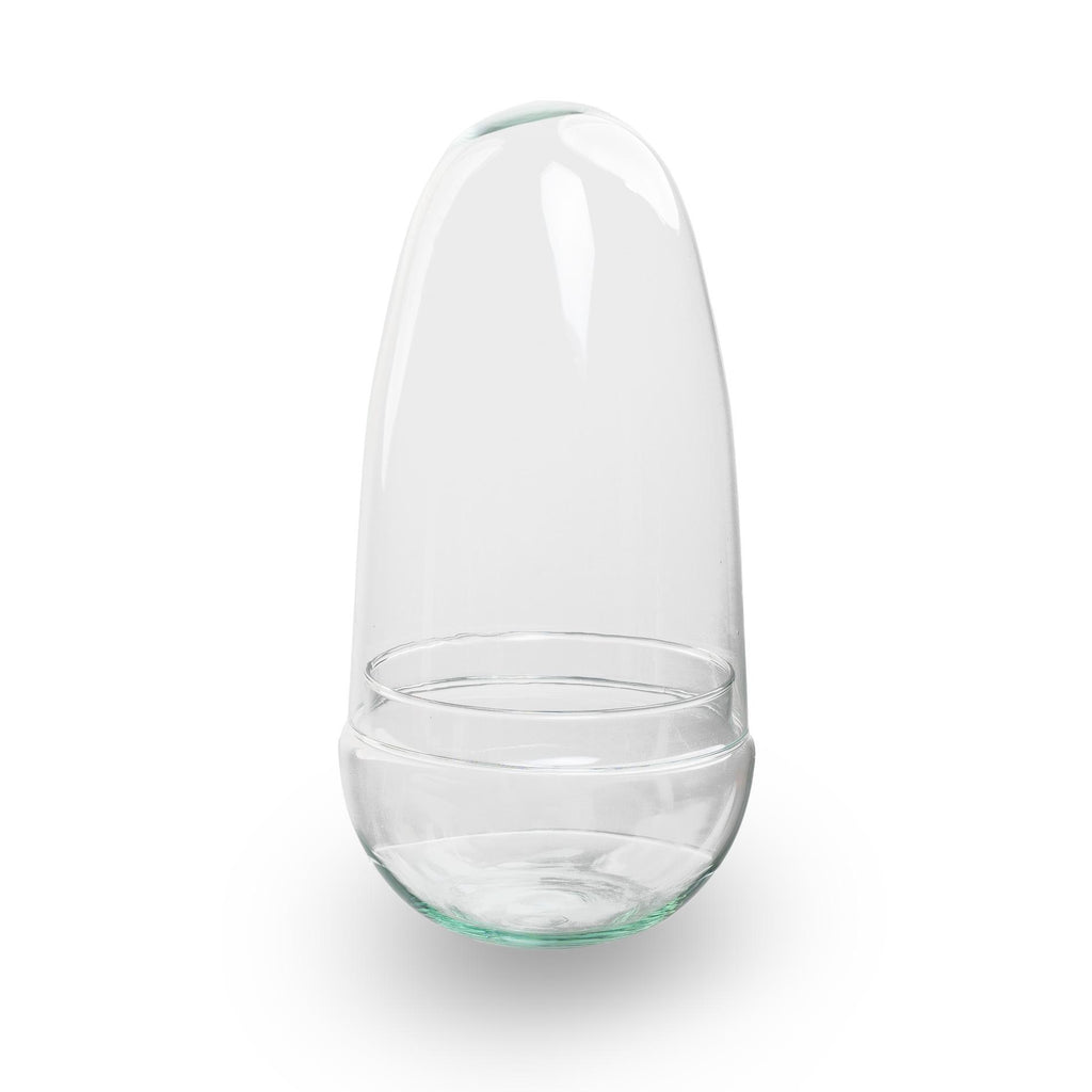 Terrarium bolglas tweedelig - Egg - Ø 12 cm ↑ 25 cm