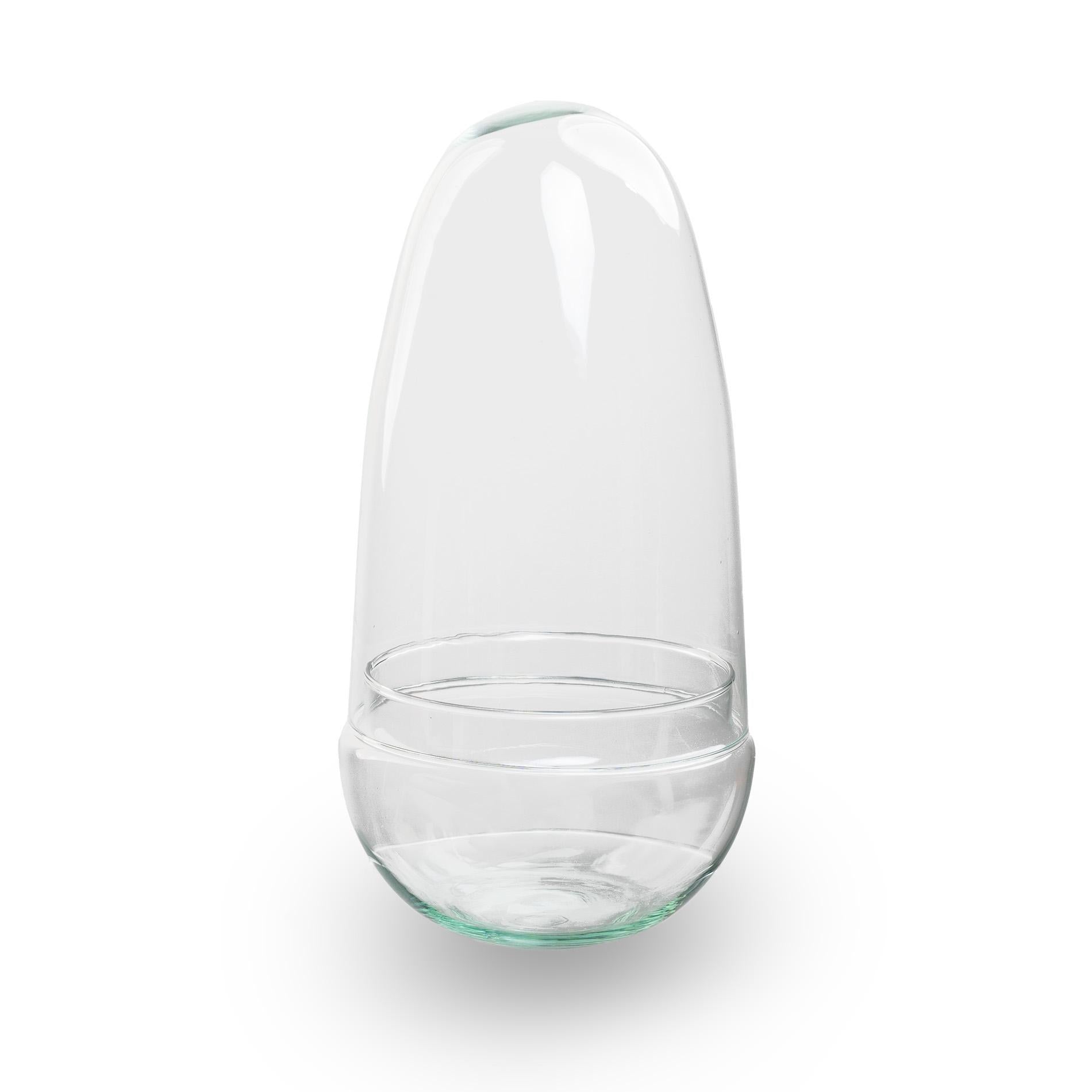 Terrarium bolglas tweedelig - Egg - Ø 12 cm ↑ 25 cm