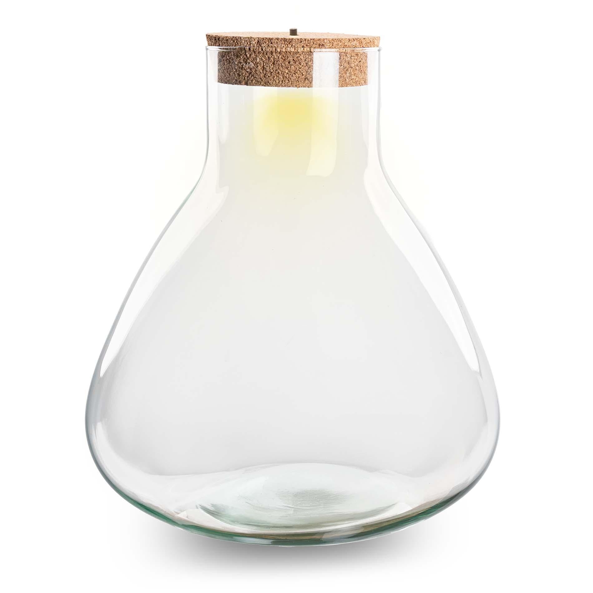 Terrarium fles met verlichting - Sam XL - Ø 30 cm ↑ 32 cm