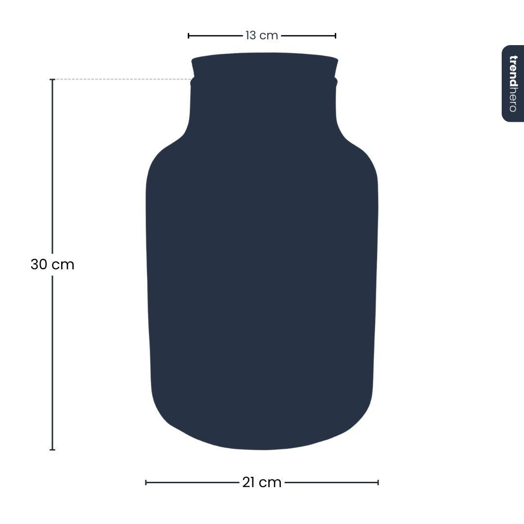 Terrarium fles met verlichting - Milky - Ø 21 cm ↑ 30 cm