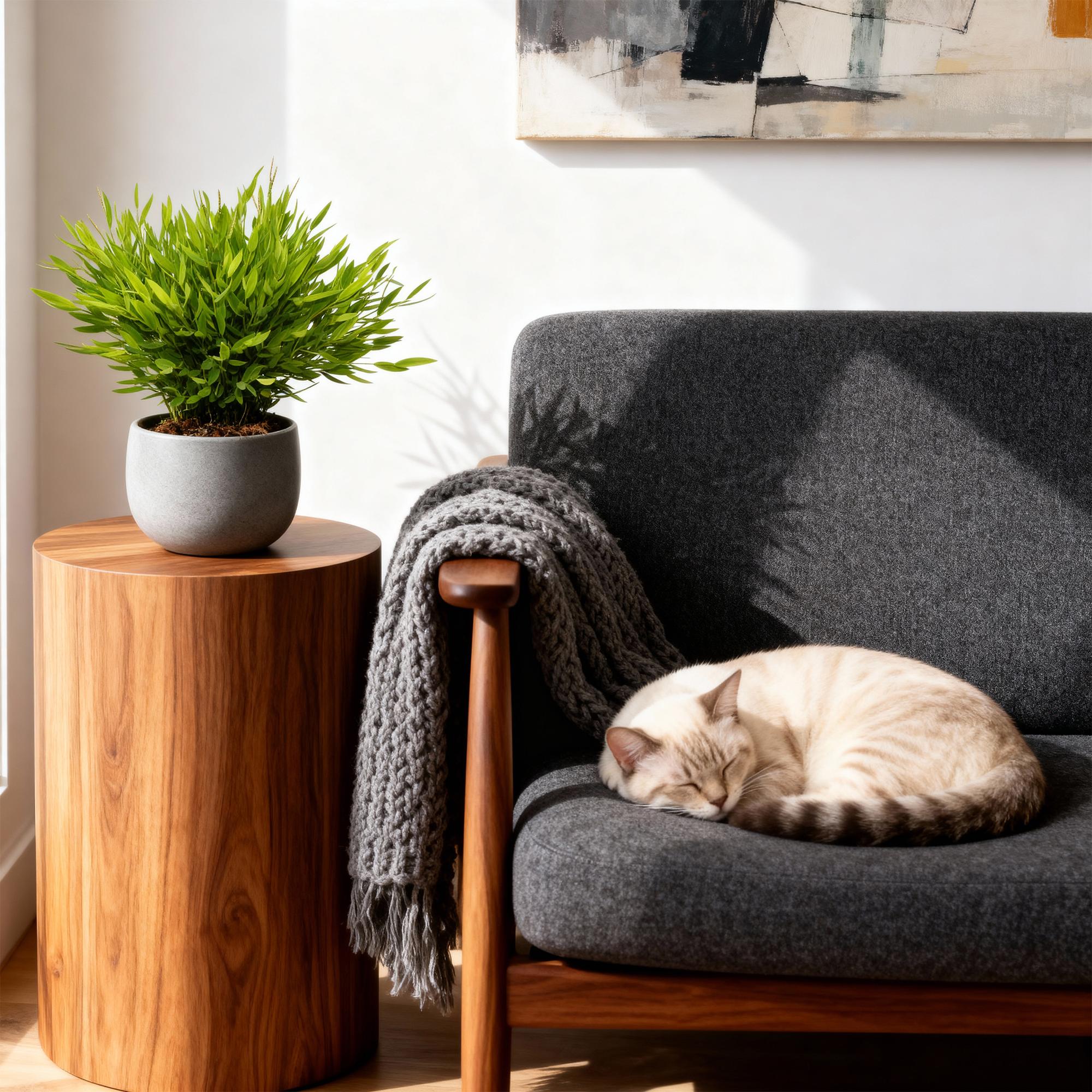 Green boutiQ - Kamerplant - Bamusa Pogonatherum Monica - Bamboegras - Huisdiervriendelijk - Groen - 2 Planten - Pot 12cm - Hoogte 30-35cm