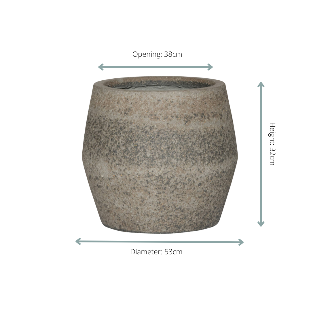 Pot Harley L Dioriet Grey - D53 x H32