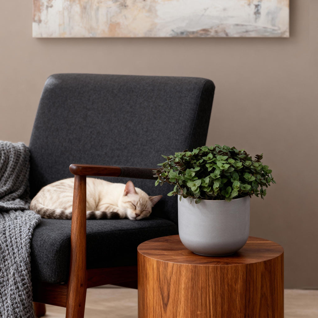 Green boutiQ - Kamerplant - Calissia repens - Schildpad plant - Huisdiervriendelijke Plant - Groen - 1 Plant - Pot 12cm - Hoogte 14cm