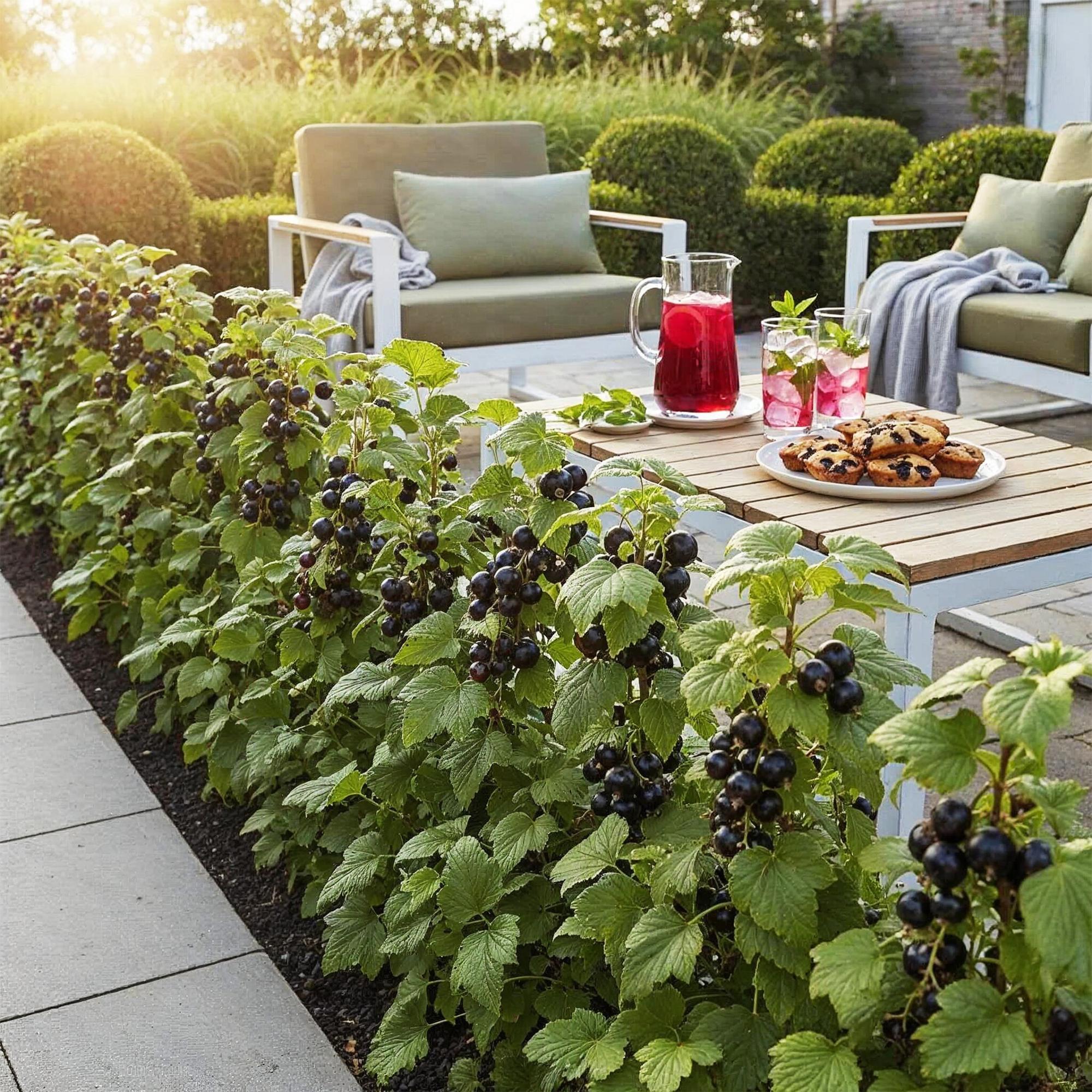 Green boutiQ - Fruitplanten - Jostabes - Ribes Jostabes - Winterhard - 6 Planten - Pot 9 cm - Zwarte Bes