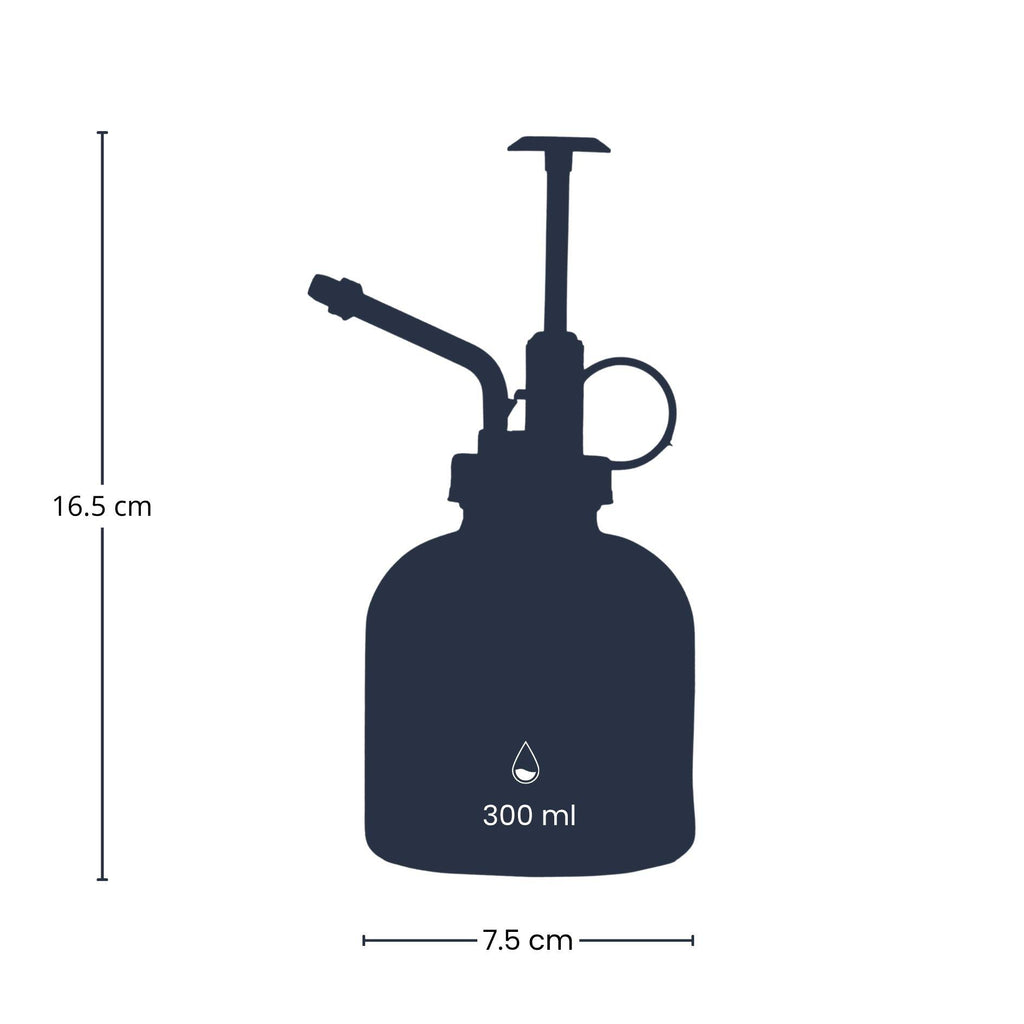 Plantenspuit - Glas helder met zwart - 300 ml