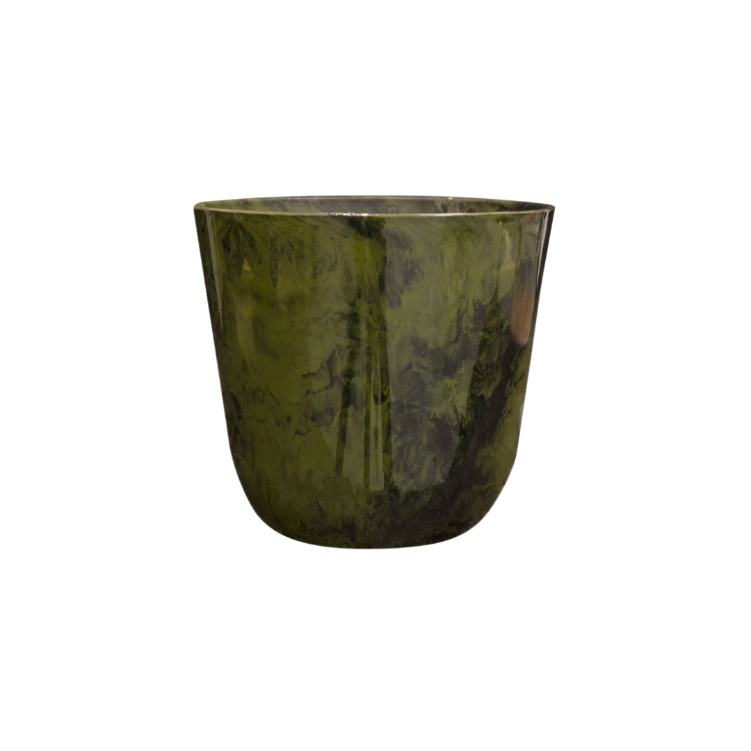 Pot Palermo marble groen D30 x H28