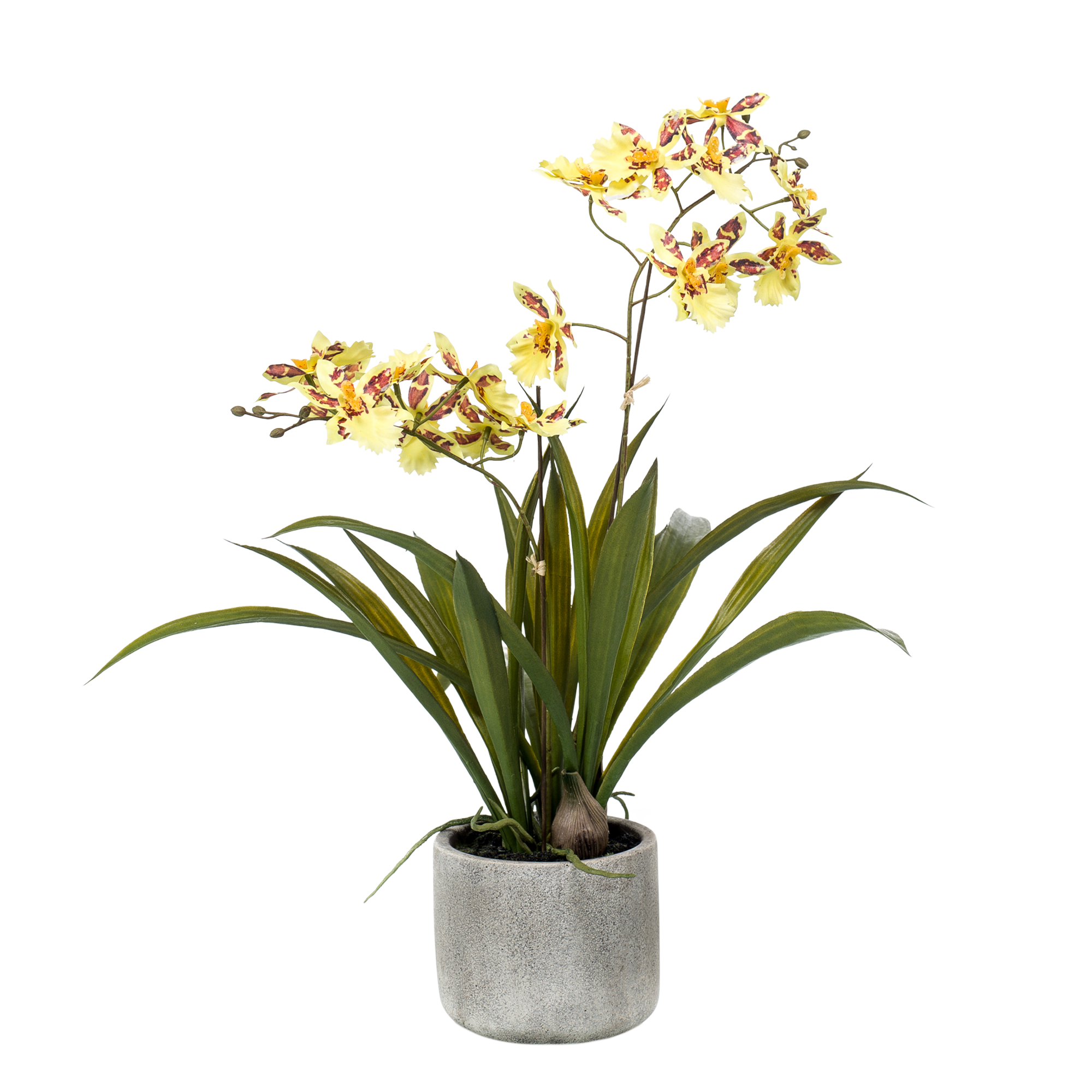 Kunstplant - Orchidee - Geel - 45cm