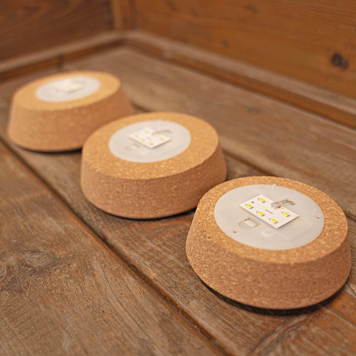 Led kurk L  - Kurk met verlichting - LED lamp voor terrarium - 13,2 x 11,9 x 3,5 cm