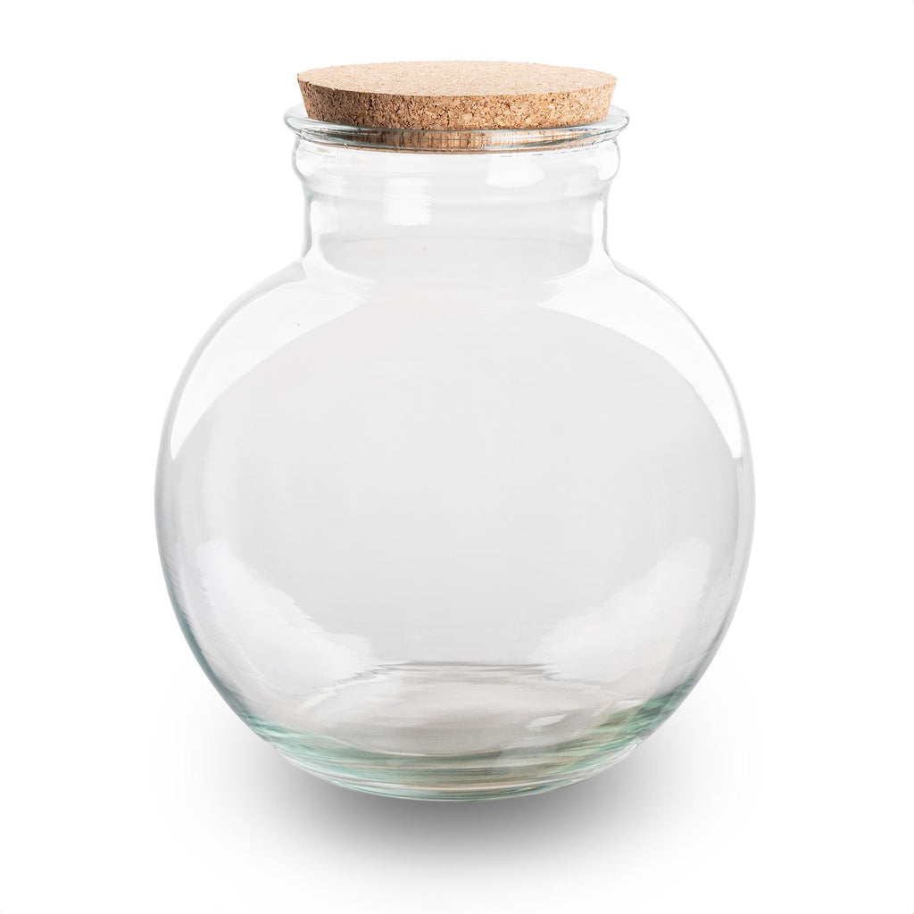 Terrarium fles (met) verlichting - Teddy - Ø 25 cm ↑ 26,5 cm - Zonder LED-kurk